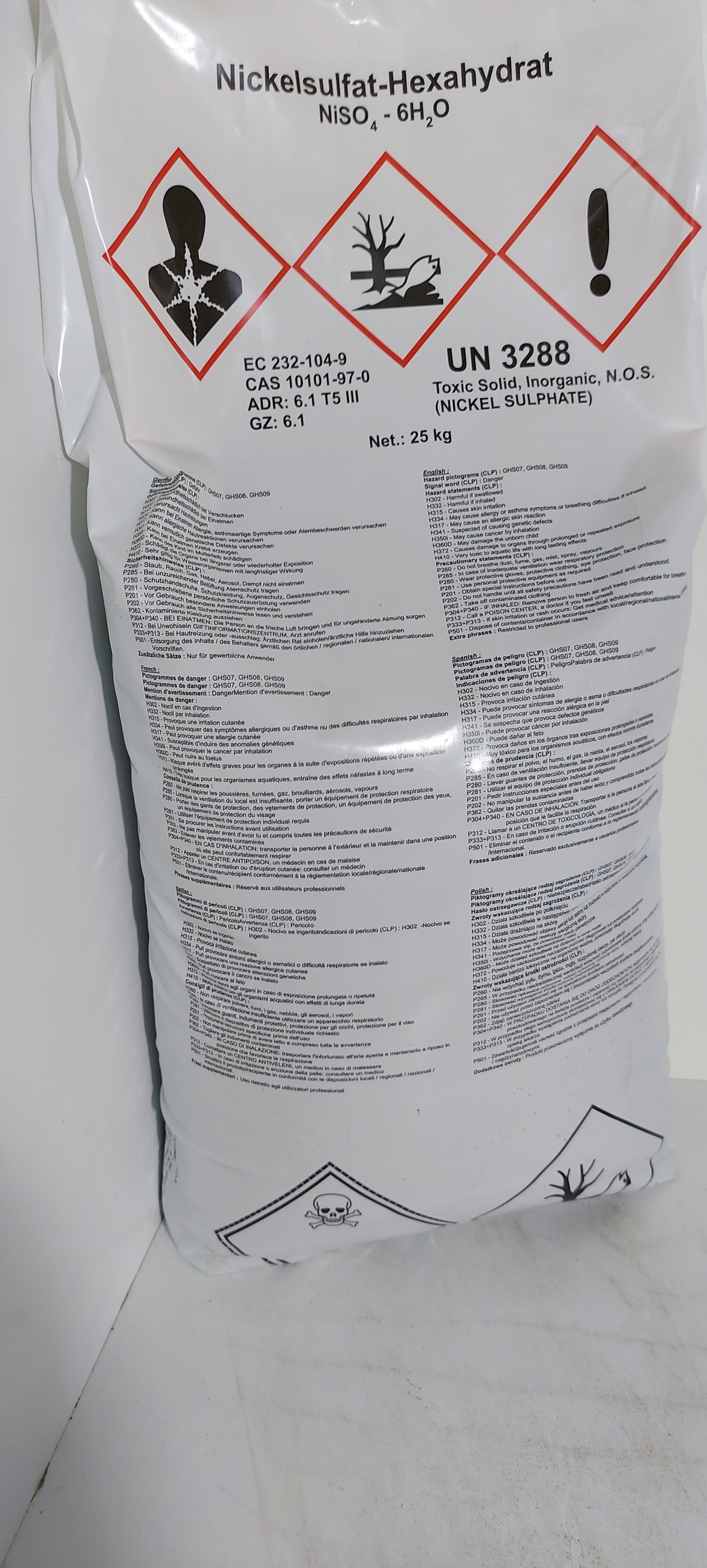 NİKEL SÜLFAT HEKZAHİDRAT